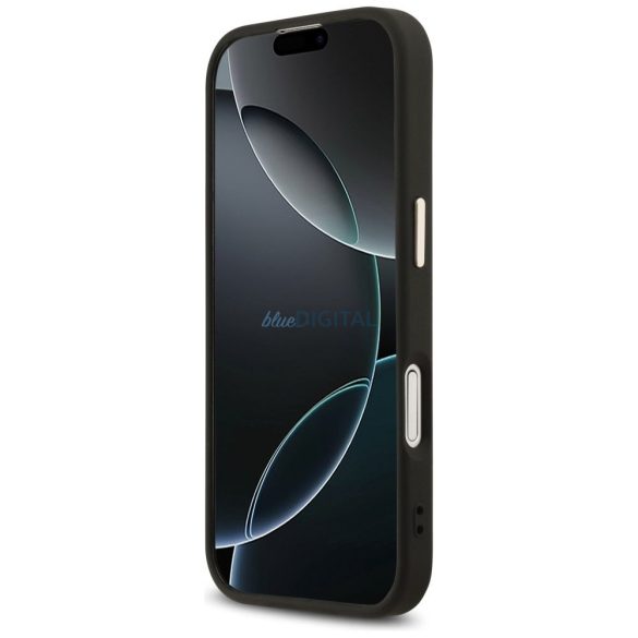 GUESS tok IPHONE 17 kompatibilis MagSafe GUHMP17SP4GTDGMK (4G PU W / háromszög logó) arany fekete