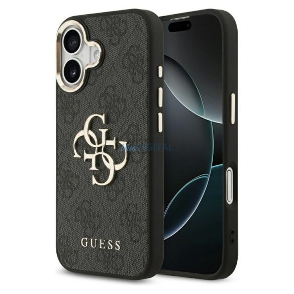 GUESS tok IPHONE 17 GUHCP17S4GMGCGR (PU W/ Big 4G Classic Logo) arany fekete