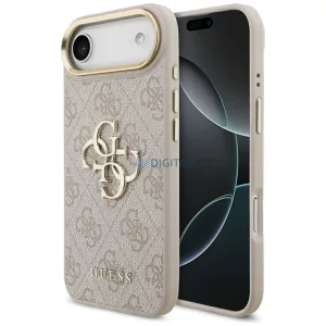 GUESS tok az IPHONE 17 Air készülékhez GUHCP17M4GMGCPI (PU W/ Big 4G Classic Logo) arany rózsaszínű