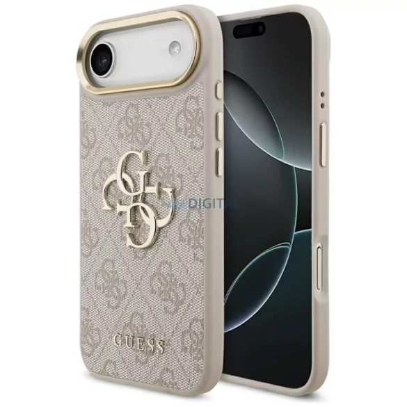 GUESS tok az IPHONE 17 Air készülékhez GUHCP17M4GMGCPI (PU W/ Big 4G Classic Logo) arany rózsaszínű