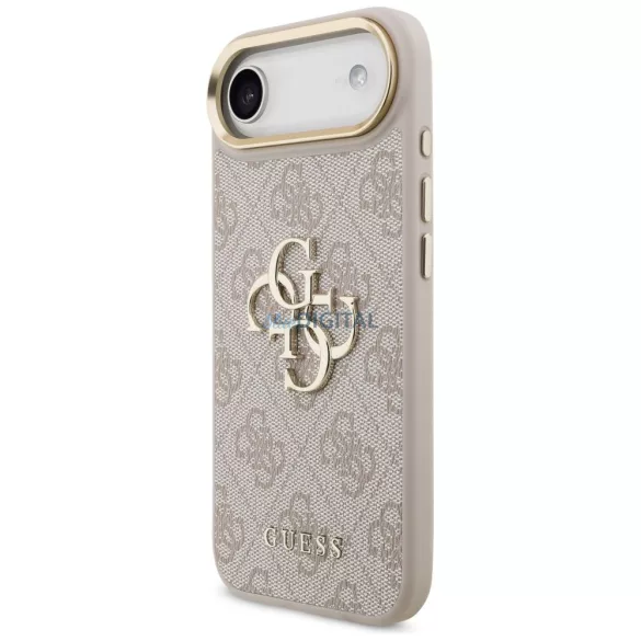 GUESS tok az IPHONE 17 Air készülékhez GUHCP17M4GMGCPI (PU W/ Big 4G Classic Logo) arany rózsaszínű