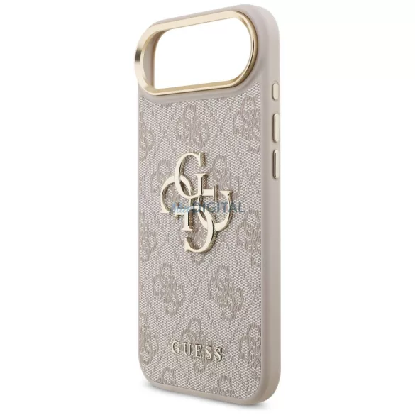 GUESS tok az IPHONE 17 Air készülékhez GUHCP17M4GMGCPI (PU W/ Big 4G Classic Logo) arany rózsaszínű