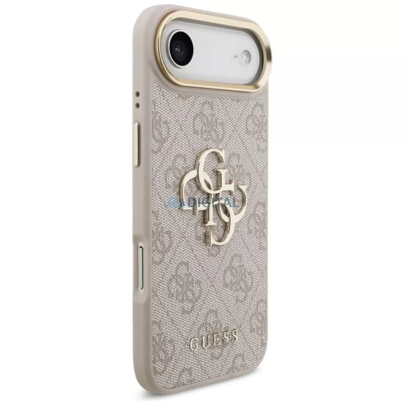 GUESS tok az IPHONE 17 Air készülékhez GUHCP17M4GMGCPI (PU W/ Big 4G Classic Logo) arany rózsaszínű