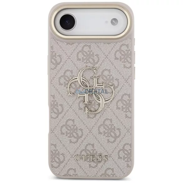 GUESS tok az IPHONE 17 Air készülékhez GUHCP17M4GMGCPI (PU W/ Big 4G Classic Logo) arany rózsaszínű
