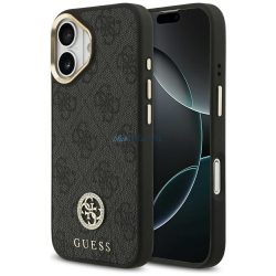   GUESS tok az IPHONE 17-hez kompatibilis a MagSafe GUHMP17SP4GRMDEK (PU W/ 4G Strass Logo) fekete