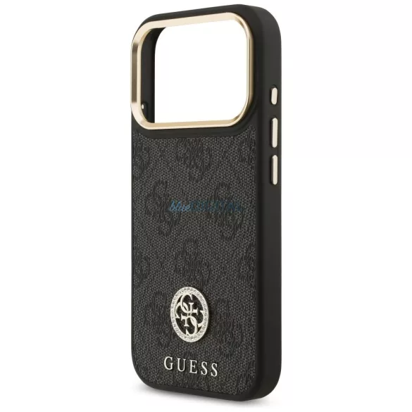 GUESS tok az IPHONE 17 Pro-hoz kompatibilis a MagSafe GUHMP17LP4GRMDEK (PU W/ 4G Strass Logo) fekete