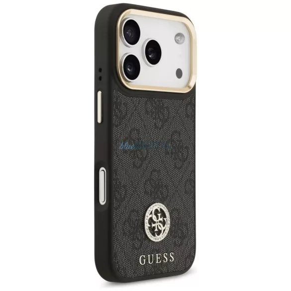 GUESS tok az IPHONE 17 Pro-hoz kompatibilis a MagSafe GUHMP17LP4GRMDEK (PU W/ 4G Strass Logo) fekete