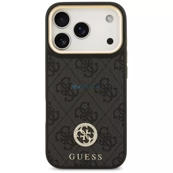 GUESS tok az IPHONE 17 Pro-hoz kompatibilis a MagSafe GUHMP17LP4GRMDEK (PU W/ 4G Strass Logo) fekete