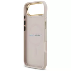   GUESS tok IPHONE 17 Air kompatibilis MagSafe GUHMP17MP4GRMDEP (PU W/ 4G Strass logó) rózsaszínű
