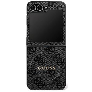 GUESS tok SAMSUNG Z Flip7 kompatibilis MagSafe GUHMZF7P4MSEGCK (mágneses 4G PU W/ Classic) fekete