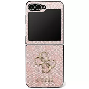 GUESS tok SAMSUNG Z Flip7 GUHCZF74GMGPI (PU bőr 4G fém logó) rózsaszínű