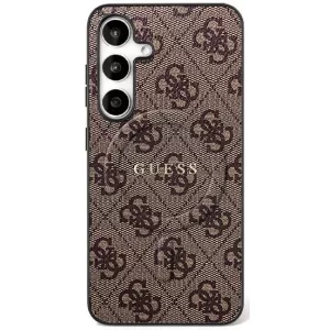 GUESS tok a SAMSUNG S25 FE készülékhez, kompatibilis a MagSafe készülékkel GUHMS25FEG4GFRW (Ring Classic Logo) barna színű