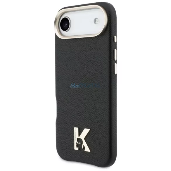 KARL LAGERFELD iPhone 17 Air tok, MagSafe-kompatibilis, KLHMP17M5PGFKHGK (PU FW, KHead logóval) fekete