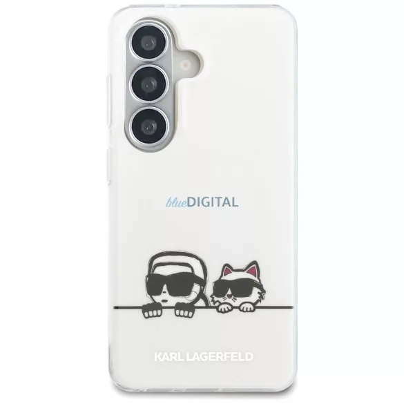 KARL LAGERFELD tok SAMSUNG S26 KLHMS26S6HPKACH modellhez (mágneses IML K&C Peekaboo) átlátszó