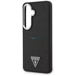 GUESS tok SAMSUNG S26 GUHMS26SPFGTSCMK modellhez (Rögzített csillogó háromszögű MagSafe) fekete