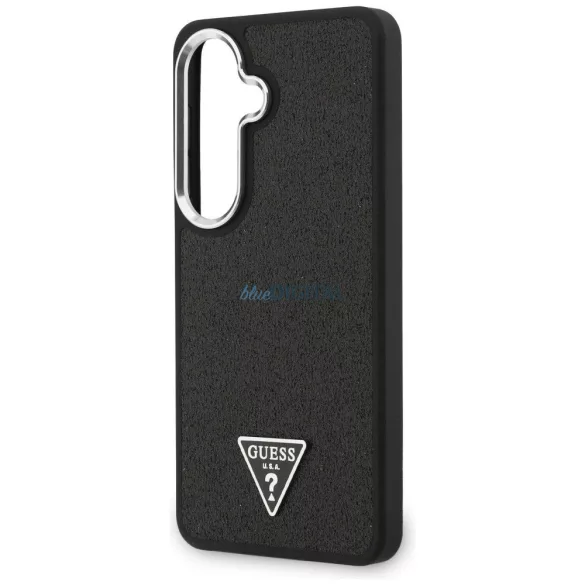 GUESS tok SAMSUNG S26 GUHMS26SPFGTSCMK modellhez (Rögzített csillogó háromszögű MagSafe) fekete