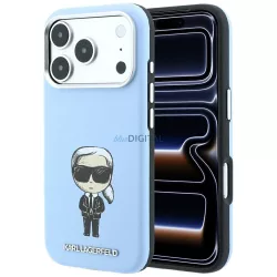   KARL LAGERFELD tok IPHONE 18 Pro/ 17 Pro-hoz MagSafe-kompatibilis (Smooth Karl & Choupette Bodies) light kék