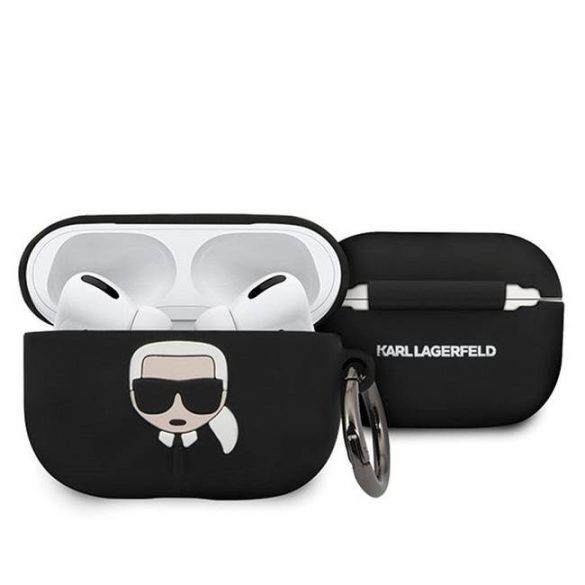 eredeti Karl Lagerfeld KLACAPSILGLBK Apple Airpods Pro fekete telefontok