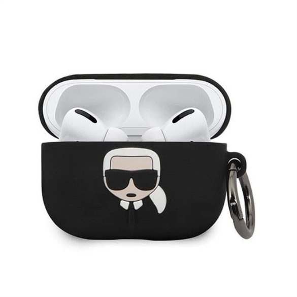 eredeti Karl Lagerfeld KLACAPSILGLBK Apple Airpods Pro fekete telefontok