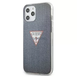   Eredeti előlap tok GUESS GUHCP12LPCUJULDB iPhone 12 PRO MAX sötétkék telefontok