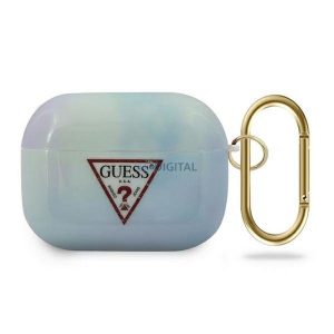 Guess GUACAPTPUMCGC02 Tie & Dye Collection tok AirPods Pro - kék