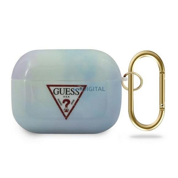 Guess GUACAPTPUMCGC02 Tie & Dye Collection tok AirPods Pro - kék