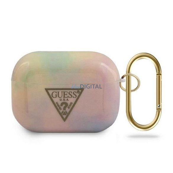 Guess GUACAPTPUMCGG01 Tie & Dye Collection tok AirPods Pro - rózsaszín
