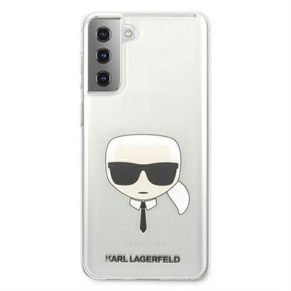Eredeti tok Karl Lagerfeld KLHCS21MKTR Samsung S21 Plus (Karl feje / átlátszó)