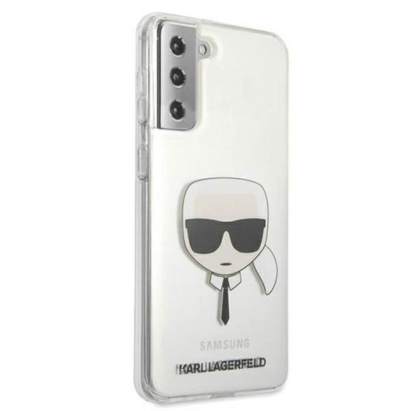 Eredeti tok Karl Lagerfeld KLHCS21MKTR Samsung S21 Plus (Karl feje / átlátszó)