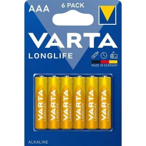 Varta R3 alkáli elem (AAA) Longlife 6 db