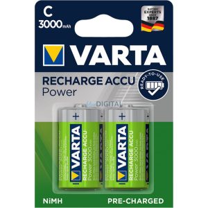 Varta Accu Power újratölthető elem C (R14) 3000mAh - 2 db