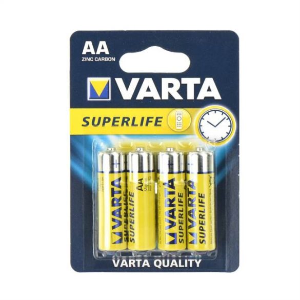 Zinc elem Varta Superlife R6 (AA) - 4 darab