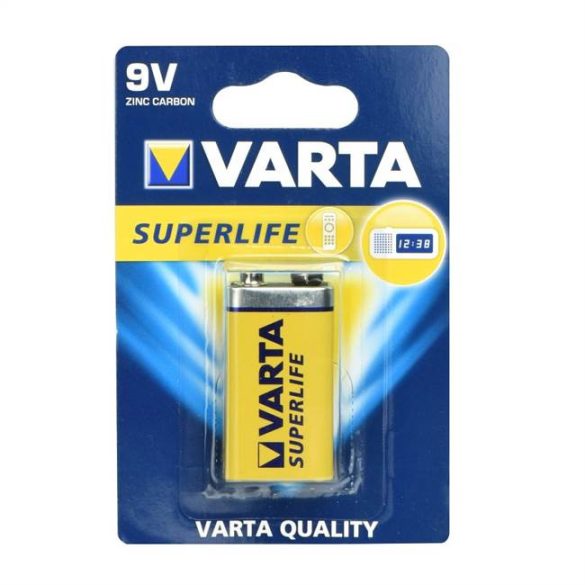 Zinc akkumulátor Varta 9V Superlife - 1 darab