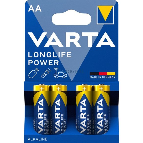 Varta Longlife Power AA (R6) alkáli elem - 4 db