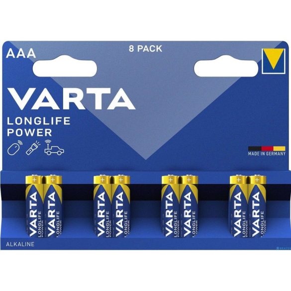 Varta R3 alkáli elem (AAA) Longlife Power 8 db