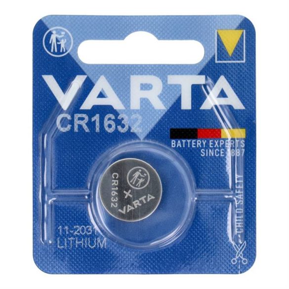 Varta lítium gombelem CR1632 3V - 1 db