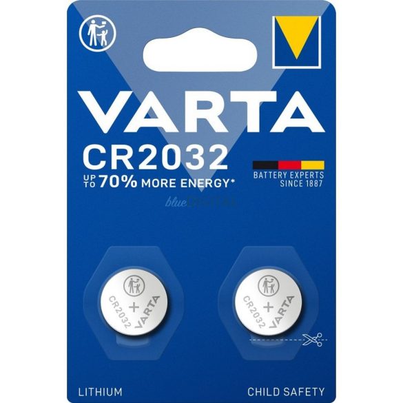 Varta CR2032 (BIOS) 3V lítium elem - 2 db