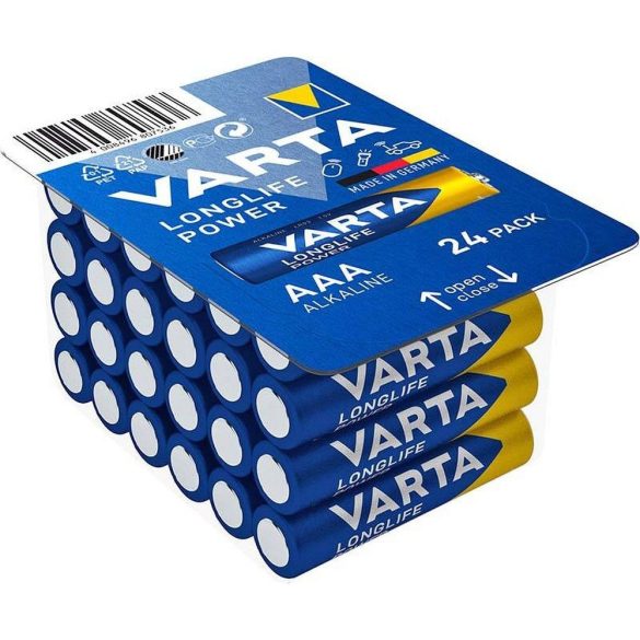 Varta R3 alkáli elem (AAA) Longlife Power 24 db