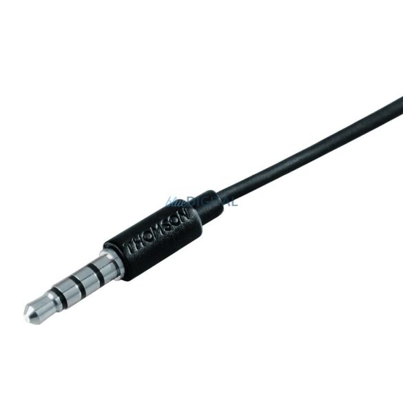 Thomson EAR3005BK vezetékes fülhallgató 3.5mm jack csatlakozóval, mikrofonnal - fekete