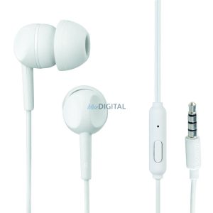 Thomson EAR3005W vezetékes fülhallgató 3.5mm jack csatlakozóval, mikrofonnal - fehér