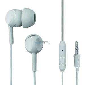 Thomson EAR3005GY vezetékes fülhallgató 3.5mm jack csatlakozóval, mikrofonnal - szürke