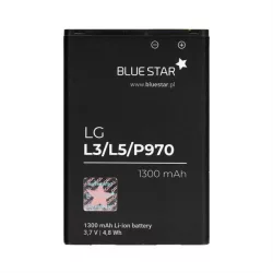   Akkumulátor LG L3 / L5 / P970 Optimus fekete / P690 Optimus Net 1300 mAh Li-Ion Blue Star