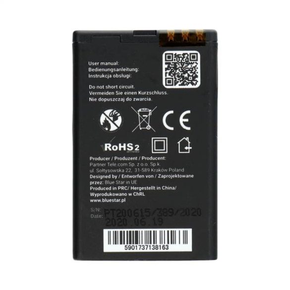 Akkumulátor Nokia 5800 XM / C3-00 / N900 / X6 / 5230 / Lumia 520/525 1350 mAh Li-Ion (BS) PREMIUM