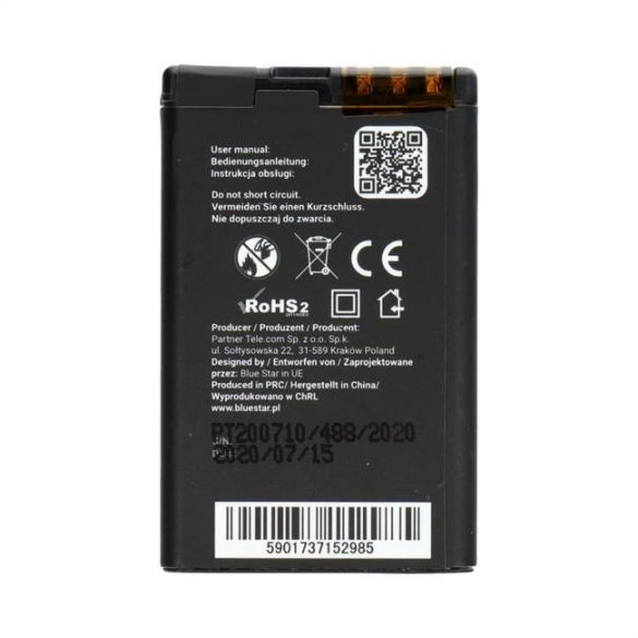 Akkumulátor Nokia 5220 XM / 5630 XM / 6303/6730/3720 / C3 / C5-00 / C6-01 1200 mAh Li-Ion (BS) PREMIUM