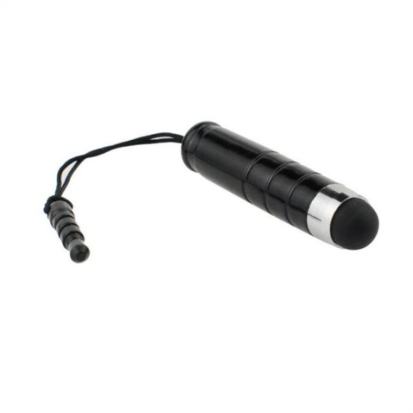 Stylus for érintőképernyők - mini univerzális audio Jack - fekete