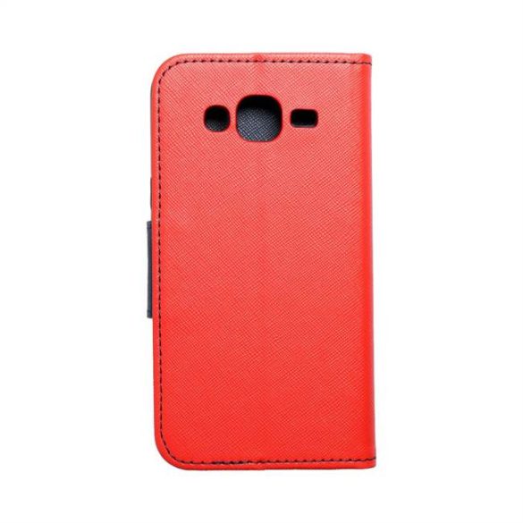 Fancy flipes tok SAMSUNG Galaxy J5 piros / sötétkék telefontok