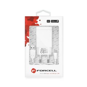 Töltő Forcell USB csatlakozó Type-c - 2,4a Quick Charge 3.0 funkció