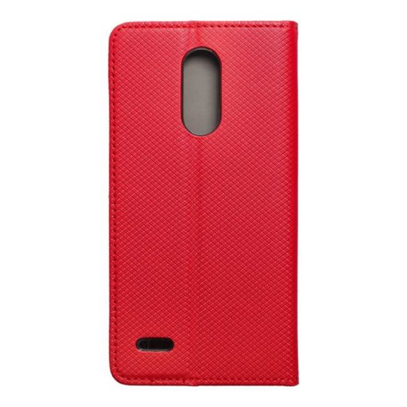 okos kihajtható tok LG K10 2017 piros telefontok
