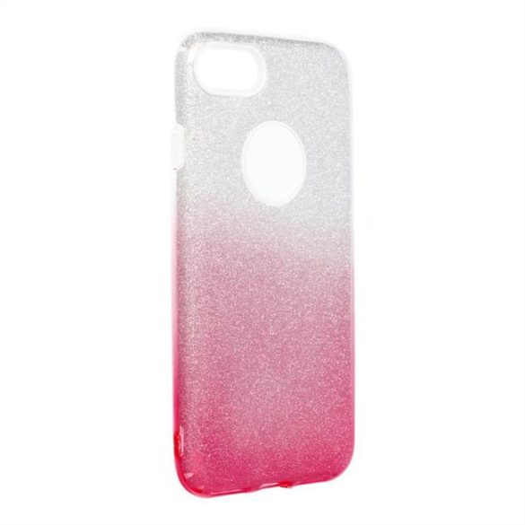 Forcell SHINING tok iPhone 7/8 Átlátszó rózsaszín / telefontok