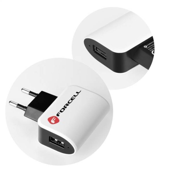 Forcell hálózati töltő 1xUSB-A csatlakozóval 1A